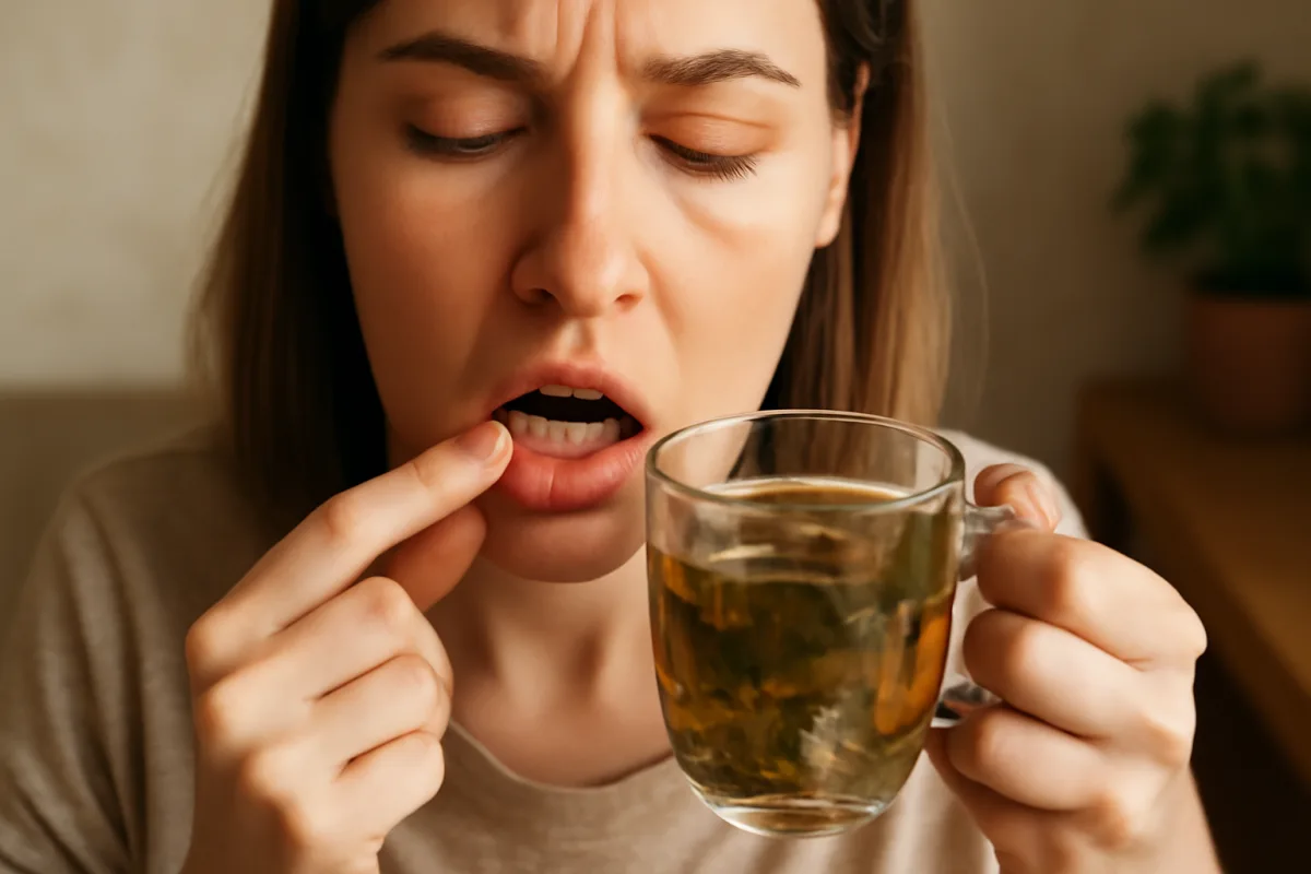 Afte in bocca: l’infuso naturale che dona sollievo in pochi minuti