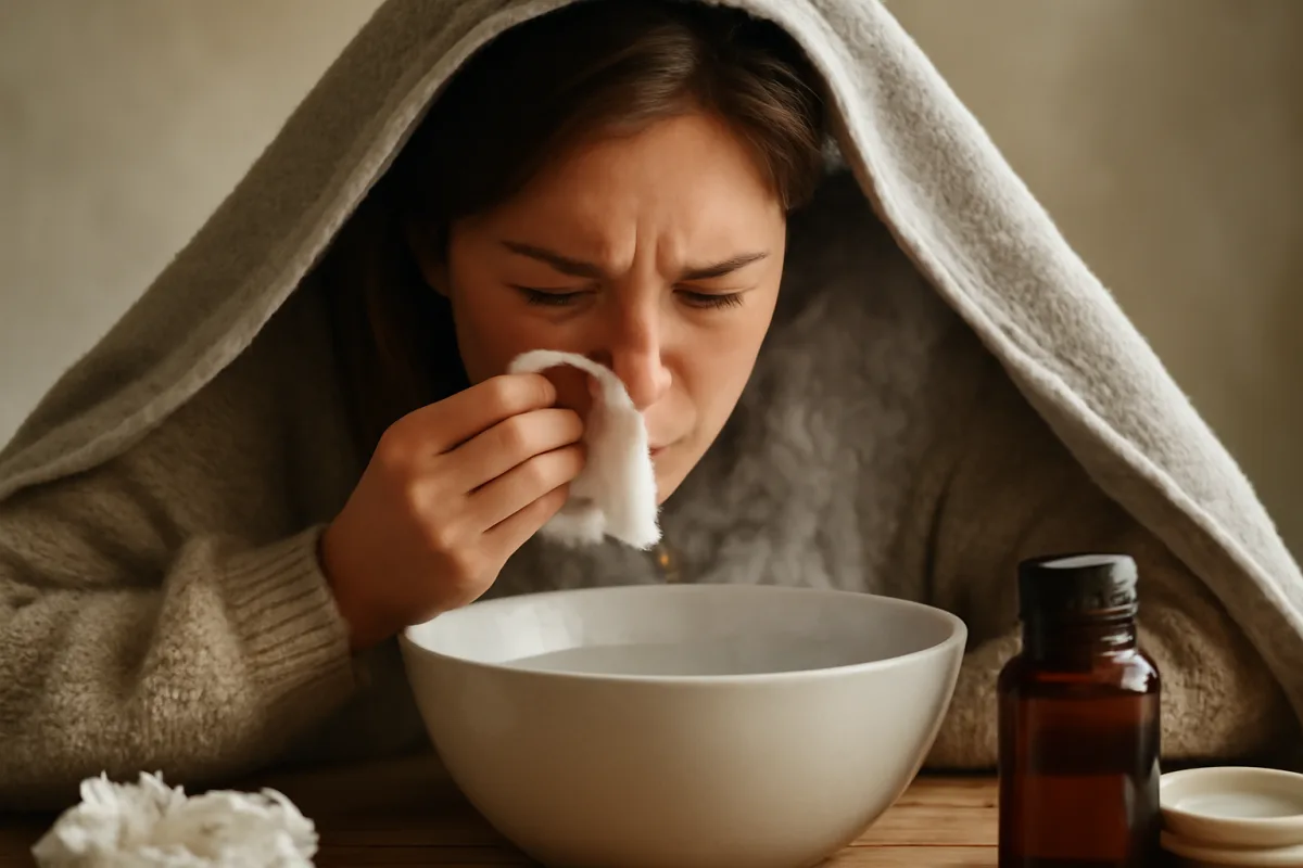 Rhume e raffreddori: come usare i vapori naturali per liberare il naso subito